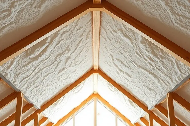 Isolation des Toitures avec mousse projetée